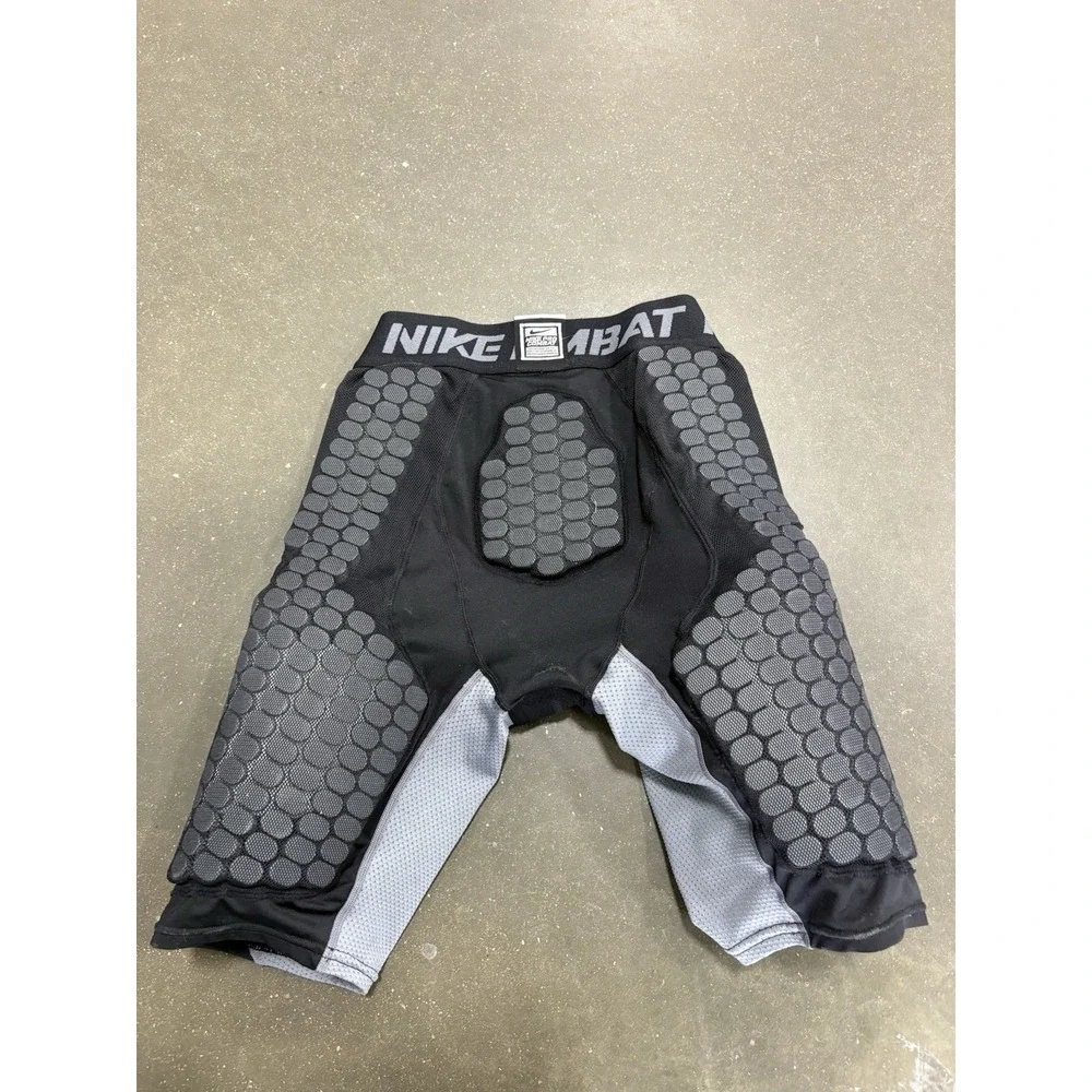 Nike Pro Mens Small NFL Black Solid Combat Hyperstong Padded Shorts Football